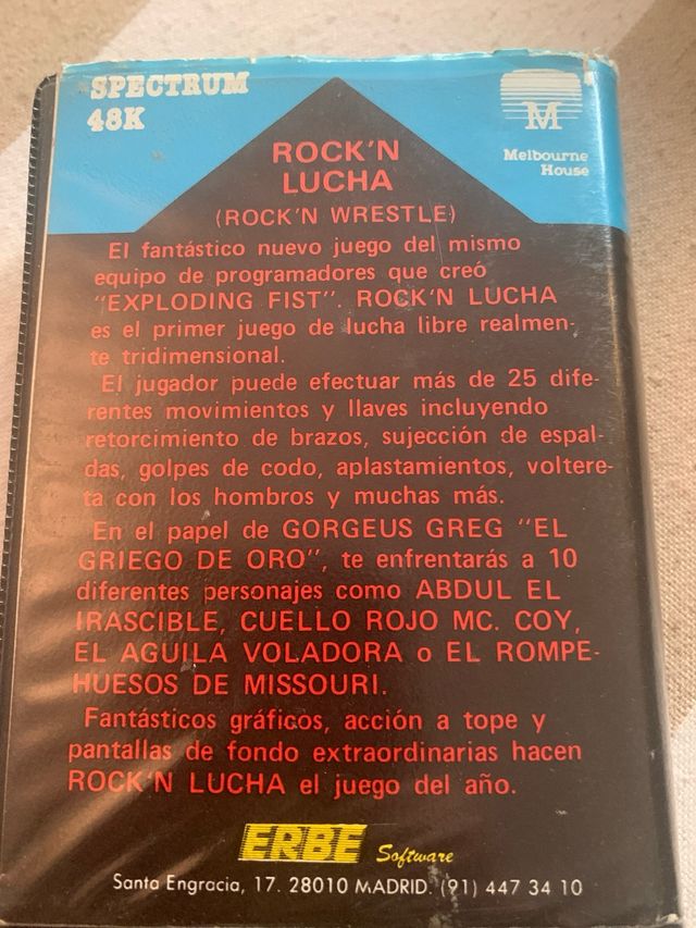 Rock’n Lucha juego Spectrum