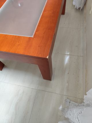 Mesa de centro elevable madera