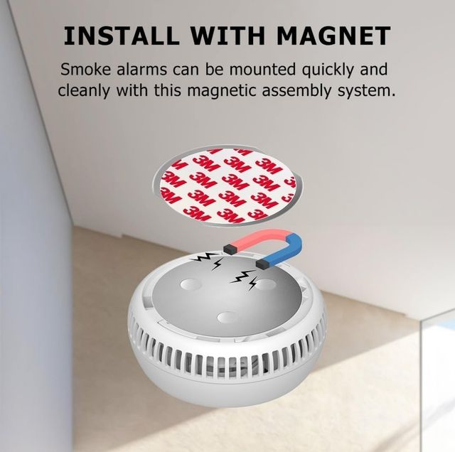 DETECTOR DE HUMO 6 UNIDADES COLOR BLANCO