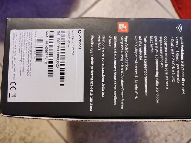 Vodafone Station ModemRouter WI-FI Gigabit-SHG3000