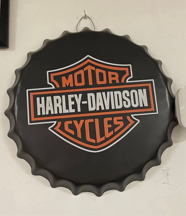 Chapa decoracion harley davidson