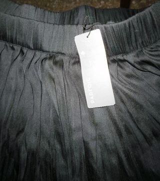 FALDA MAXI COLOR NEGRO MARCA PARFOIS/ bolso regalo