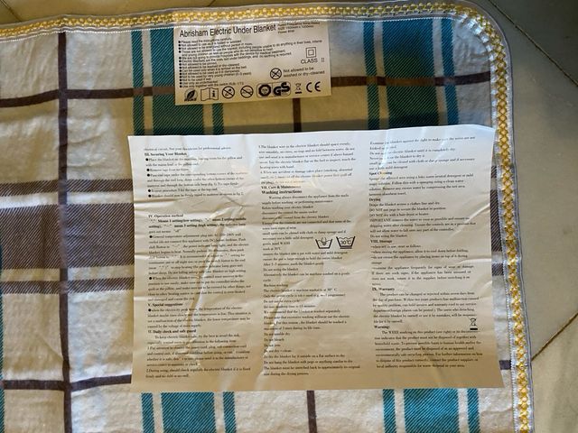 Manta electrica 145x115