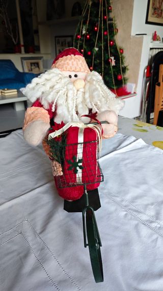 Babbo Natale in bici