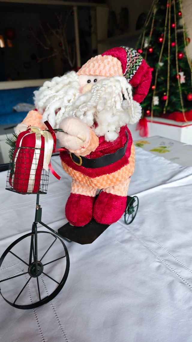Babbo Natale in bici