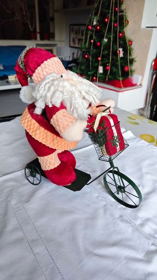 Babbo Natale in bici