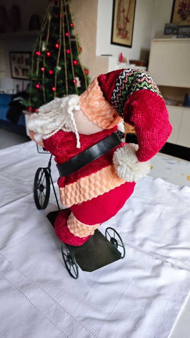 Babbo Natale in bici