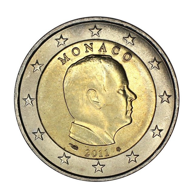 Moneda 2 euros Mònaco 2011
