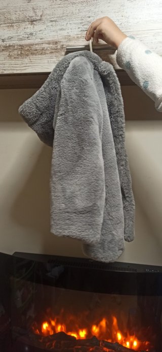 Abrigo niña/o pelo gris
