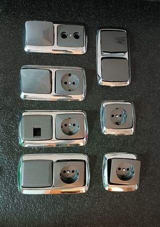 Interruptores Niessen cromados