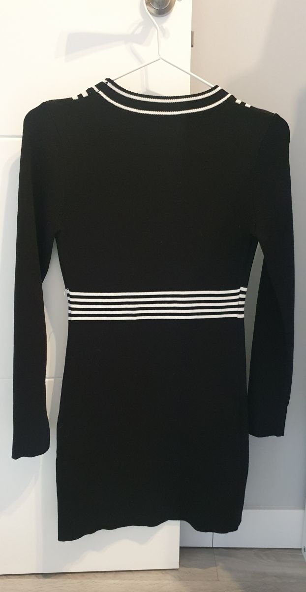 Vestido blanco y negro