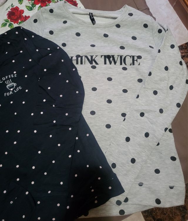 3 sudaderas S/M Stradivarius = 9€