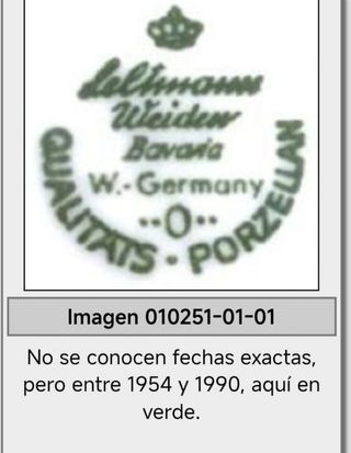 Juego café o té porcelana Bavaria