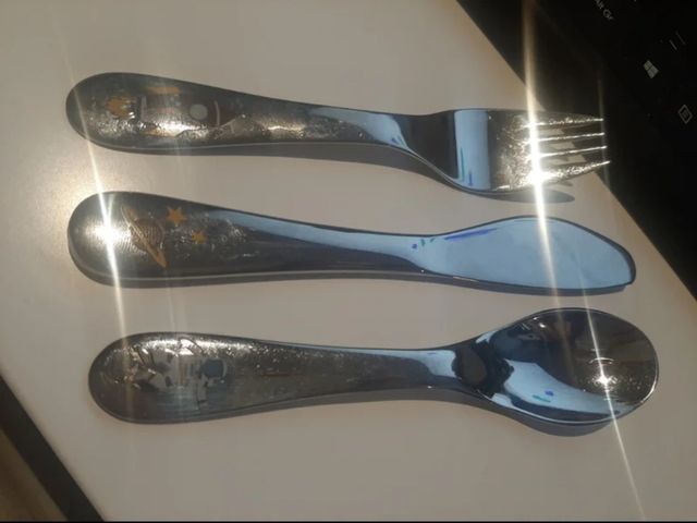 Tenedores, cucharas y cuchillos bebé.