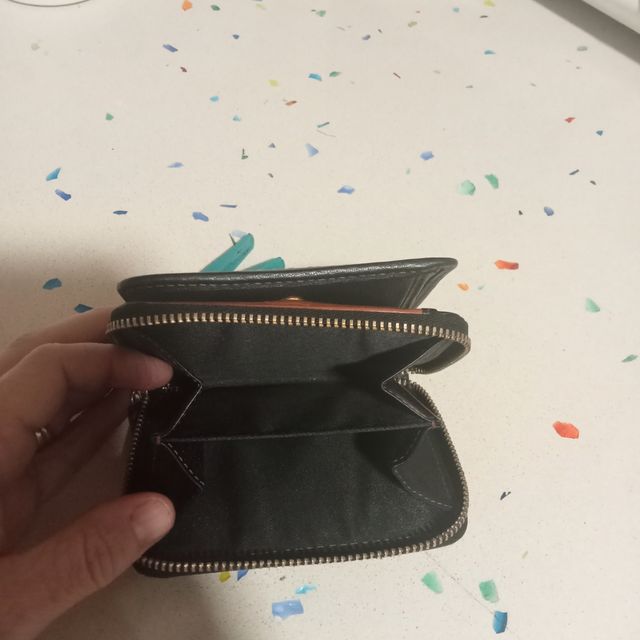 Cartera monedero de piel Adolfo