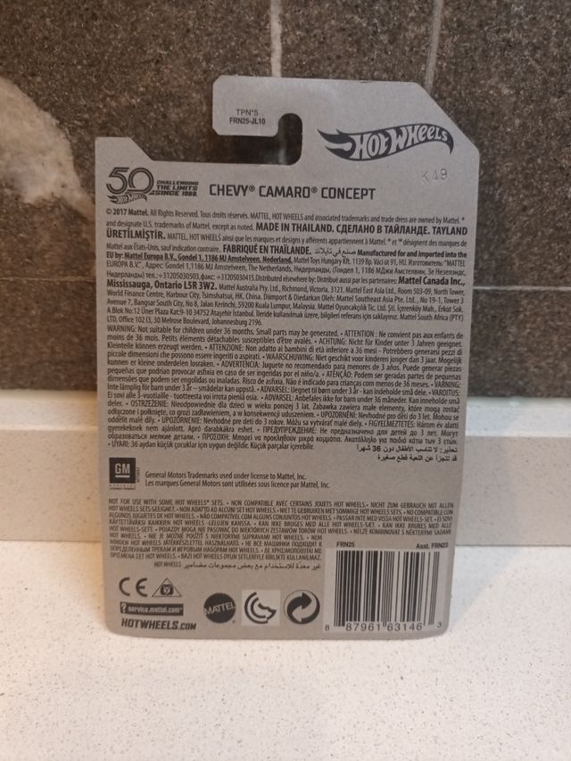 Hot Wheels Zamac 50th Camaro 2/8