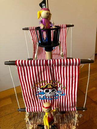 Barco Pirata de madera