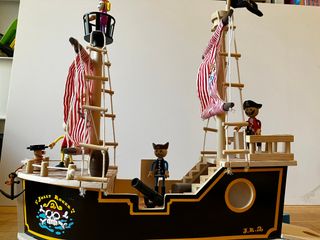 Barco Pirata de madera