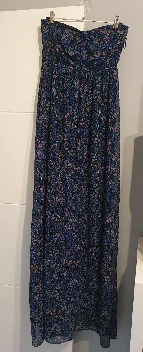 Vestido palabra honor Bershka