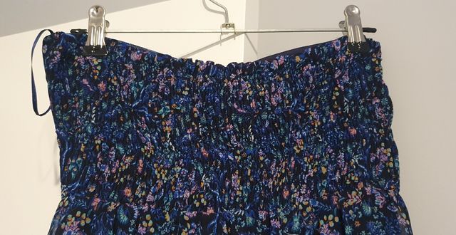 Vestido palabra honor Bershka