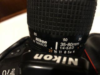 CÁMARA REFLEX NIKON F70 AF NIKKOR 35-80MM 1:4-5.6D