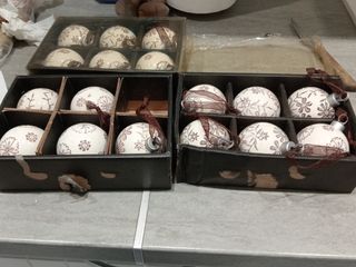 Bolas de navidad de porcelana