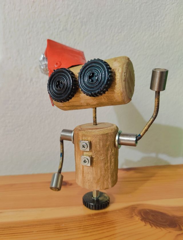 Robot steampunk christmas