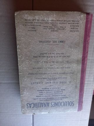Libro Soluciones Analítica. 1943