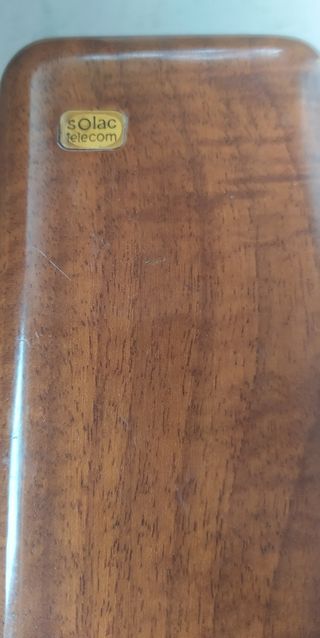 Teléfono de madera años 80