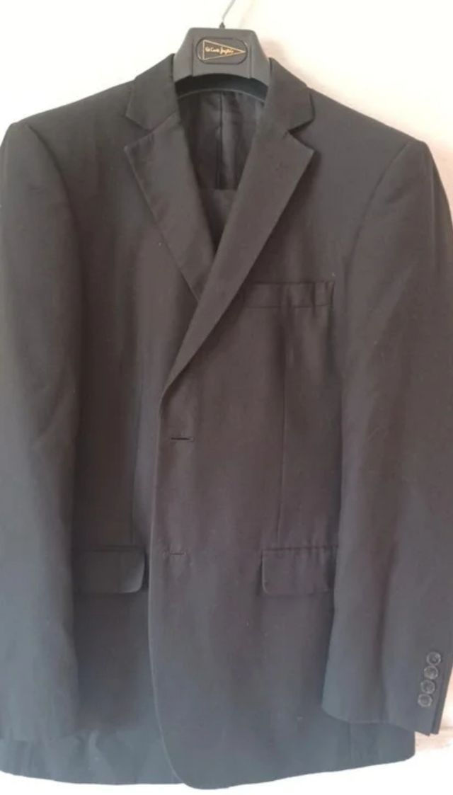 Traje italiano negro Angelo Litrico