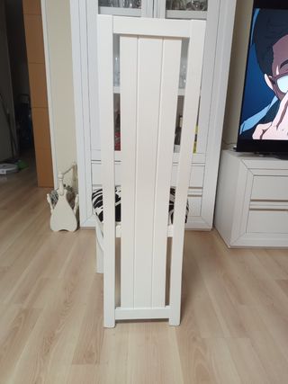Silla madera blanca lacada