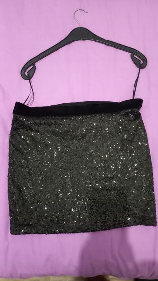 Minifalda lentejuelas Stradivarius