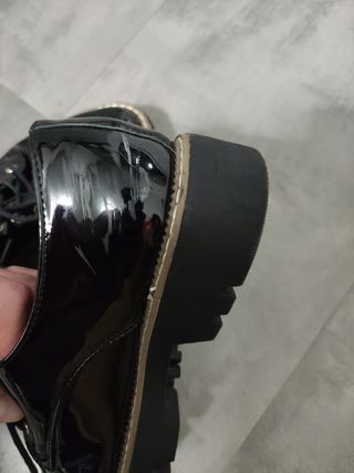 Zapatos negros mujer de cordones