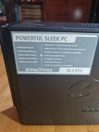 PC Ordenador eMachines EL1352 