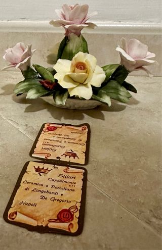 Composizione rose capodimonte stilart 