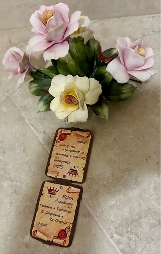 Composizione rose capodimonte stilart 