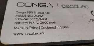 Motor aspiración conga 990 excellence