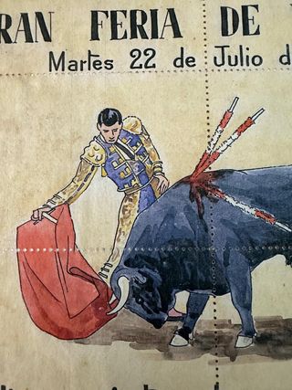 Entradas de toros año 1947. Artículo de colección