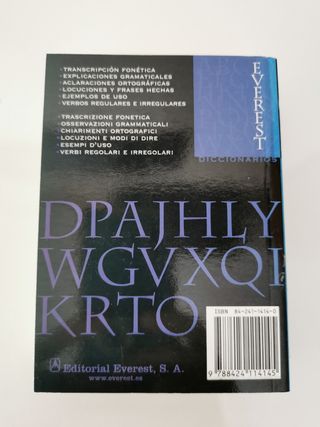 DICCIONARIO ITALIANO -ESPAÑOL.