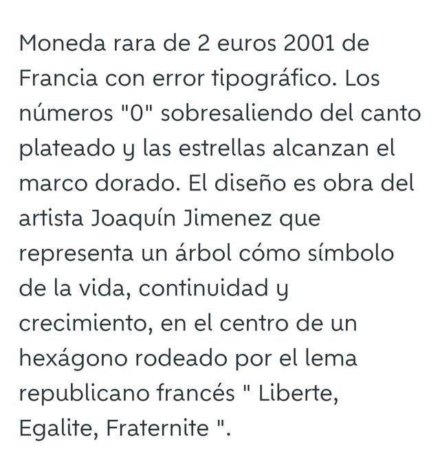 Moneda de 1euro francesa