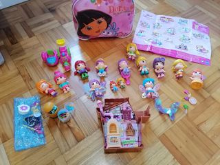 Pinypon LOTE Moto con sidecar + Casa