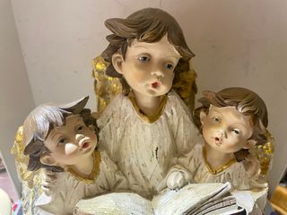 El mejor centro mesa/arbol navidad, tres angeles