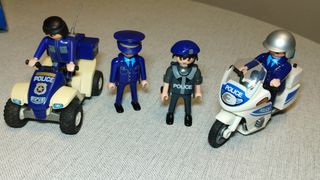 Moto y quad de policía de Playmobil
