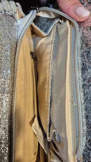 Bolso plateado