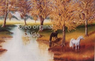 Cuadro Pintura Óleo Paisaje