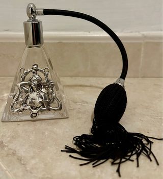 Bottiglia portaprofumo cristallo argento Shine