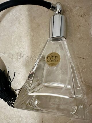 Bottiglia portaprofumo cristallo argento Shine