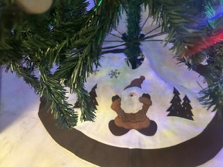 Falda arbol navidad y dos calcetines a juego