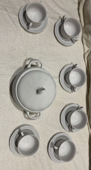 Juego de consome 14 piezas porcelana Allegro