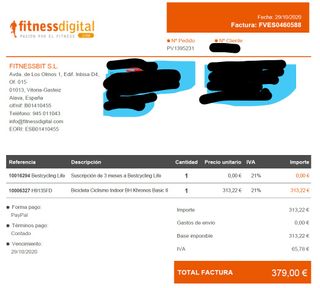 bicicleta spinning BH Khronos Basic II